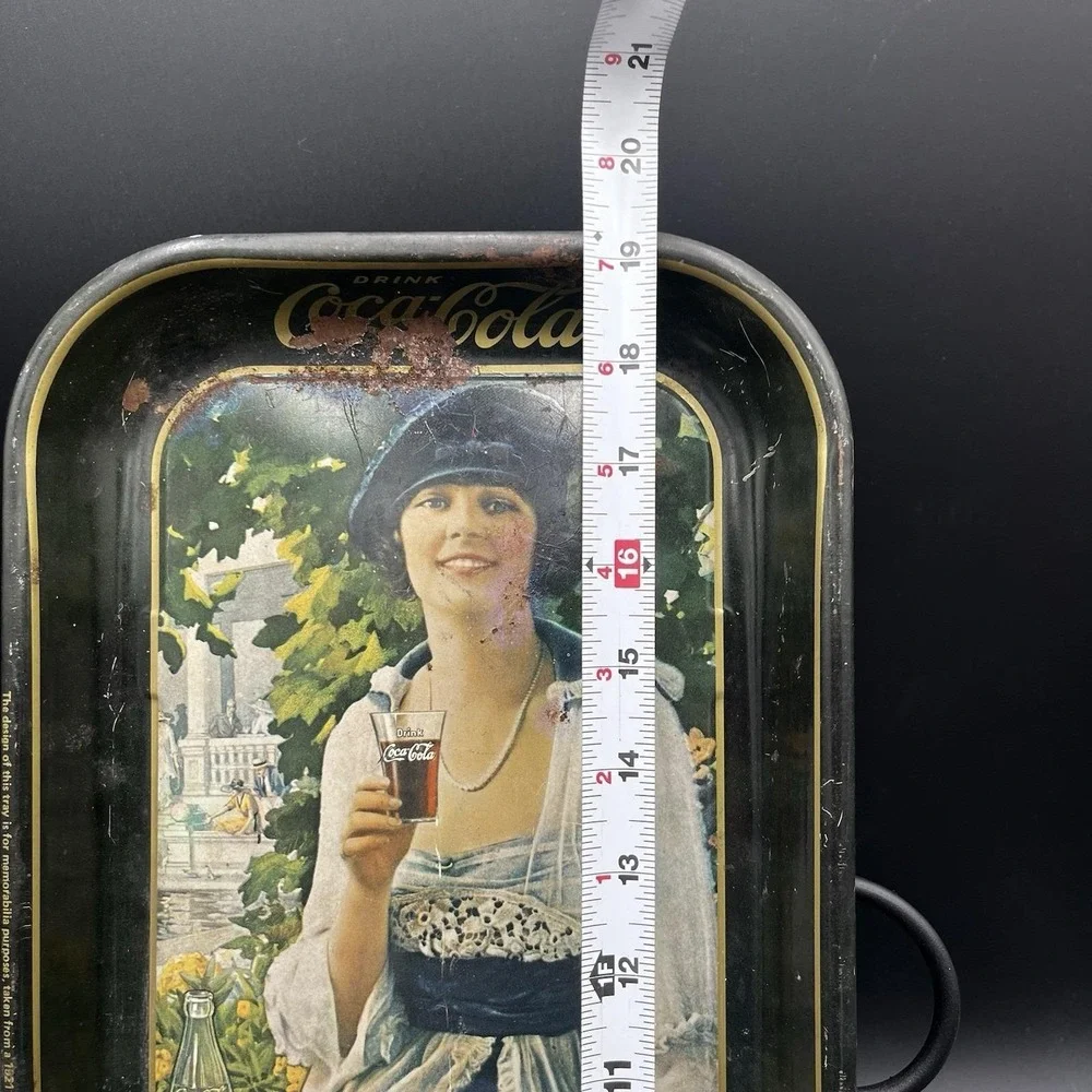 Lot Of 3 VTG Tin Coca-Cola Advert Trays 19